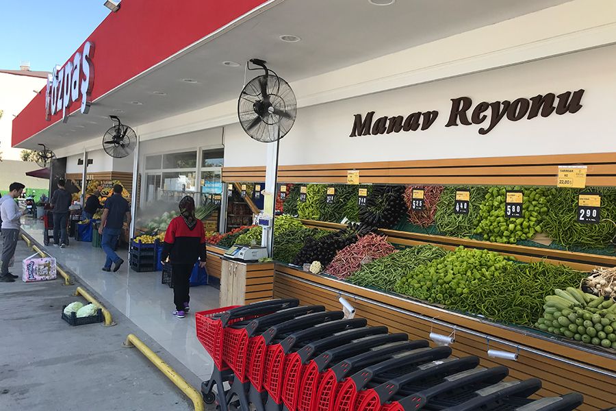 Manav Reyonu Fanlı Serinletme Sistemi