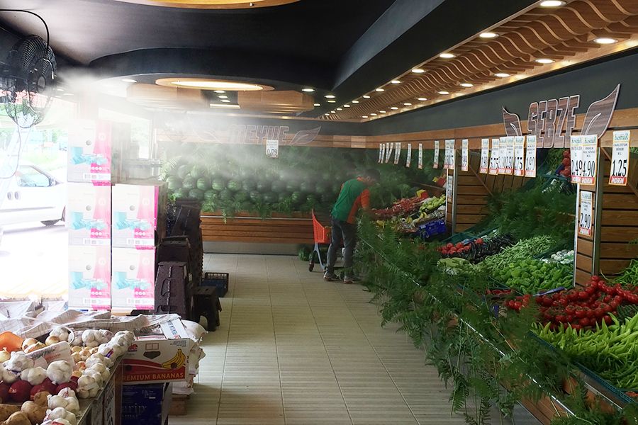 Manav Reyonu Fanlı Serinletme Sistemi