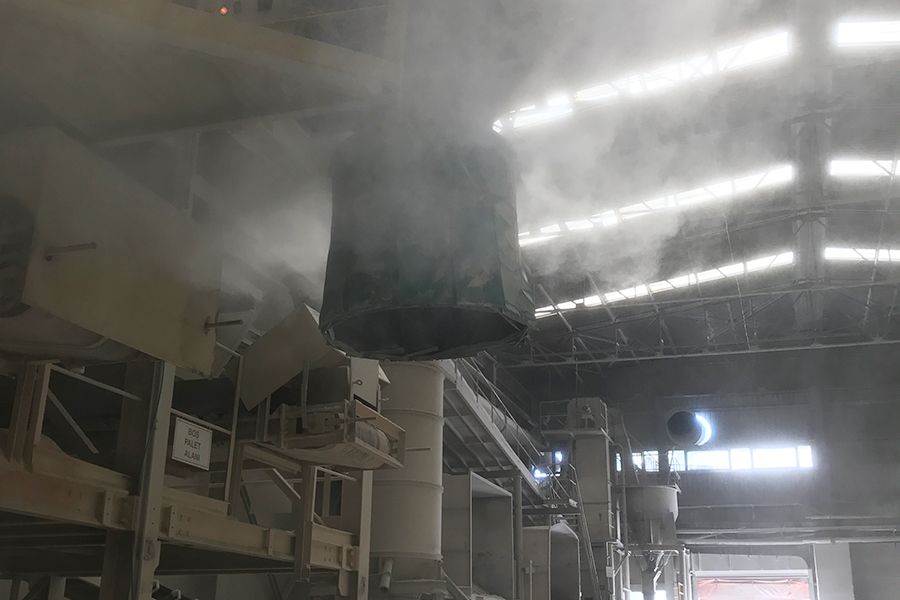 Hammadde Boşaltma Toz Bastırma